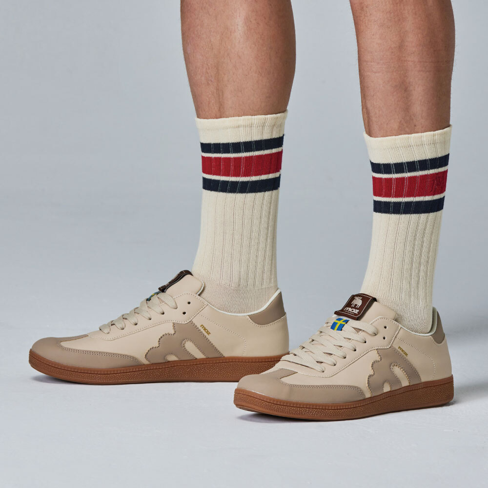 【熱銷】moz瑞典 駝鹿 經典再現 復古 德訓鞋 (淺米杏)