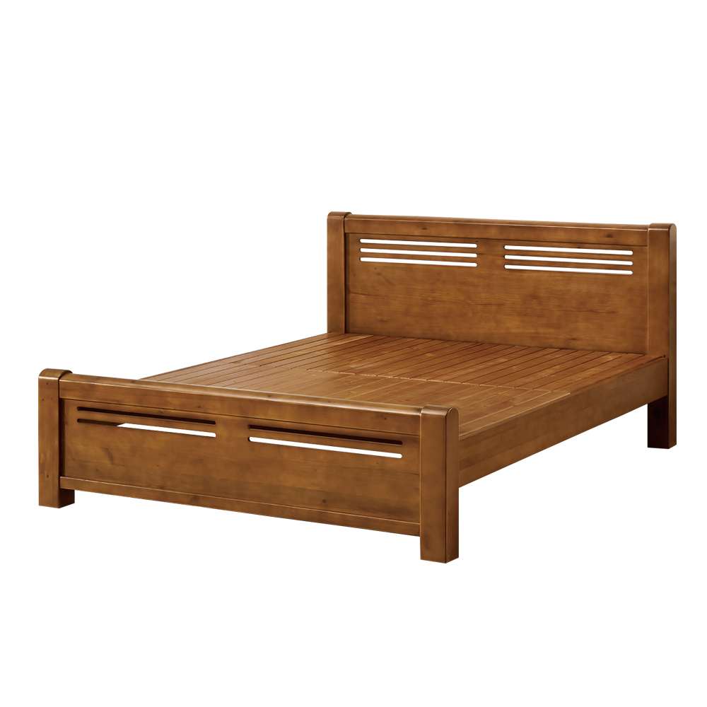 凡斯特6尺實木雙人加大床架