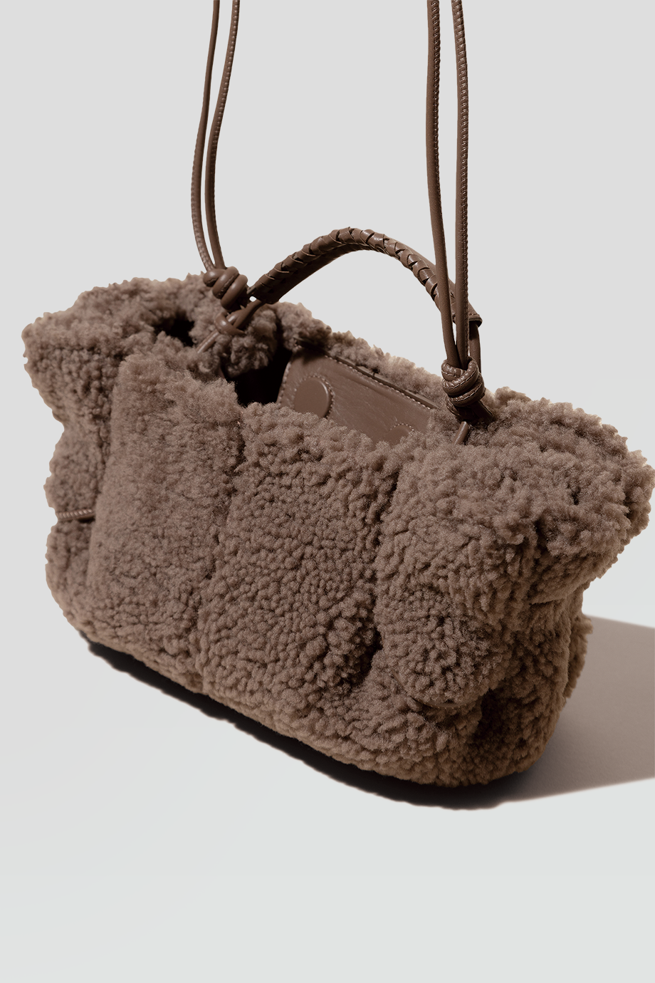 HEREU｜ARTA MINI 羊毛革褶皺迷你斜背包