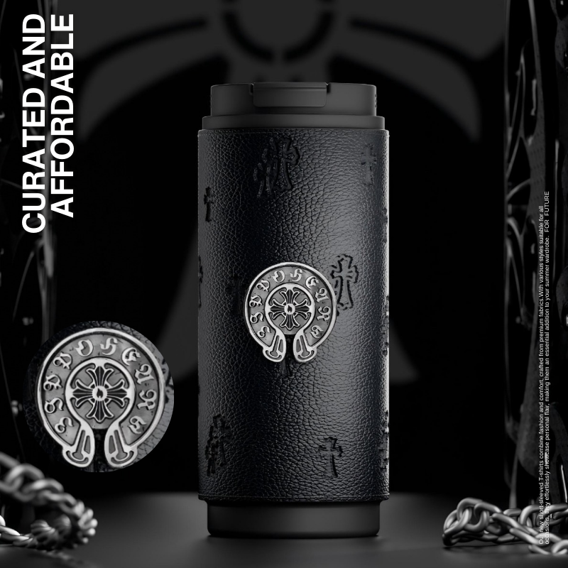 ZIPPO 黑武士 克羅心高顏質壓花420CC保溫杯
