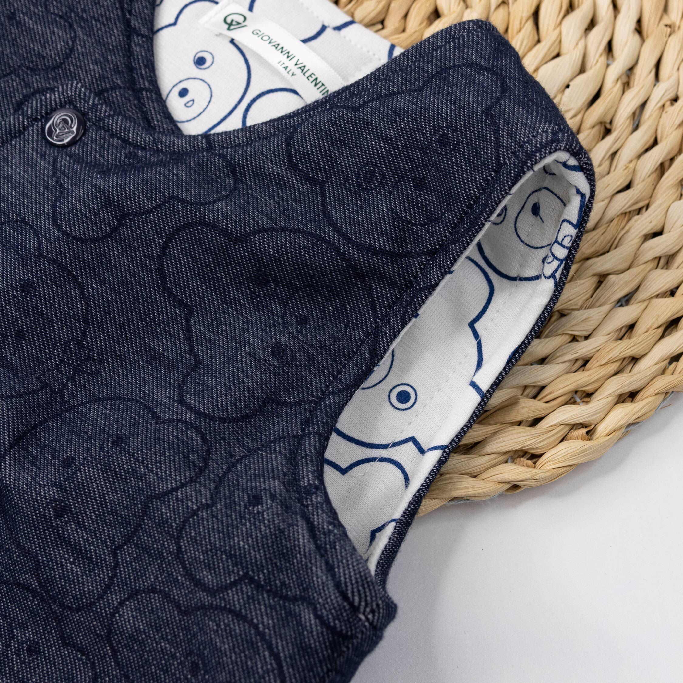 范侖鐵諾【32531】滿版大頭熊舒適鋪棉背心