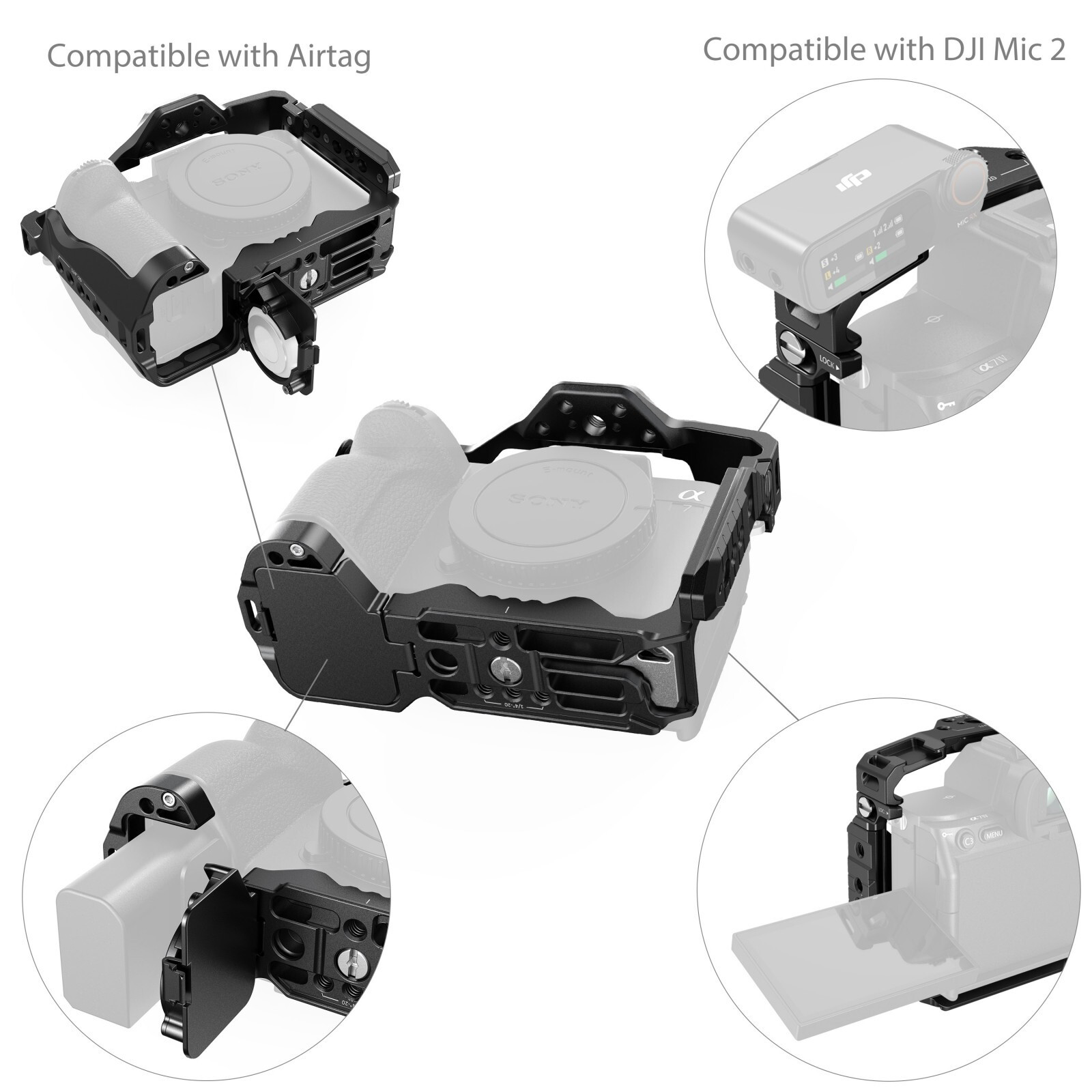 SmallRig 5583 Camera Cage with Airtag Slot - Rainbow