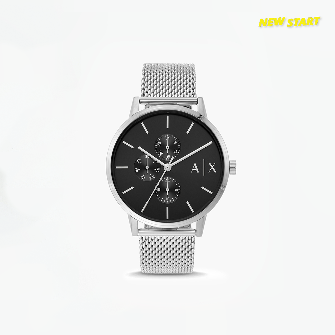 Armani Exchange AX2714 三眼 不鏽鋼錶帶 42mm 腕錶 手錶