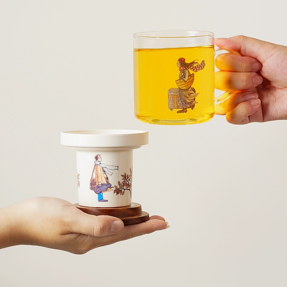 幾米《向左走‧向右走》錯過與相遇｜變色玻璃茶杯組