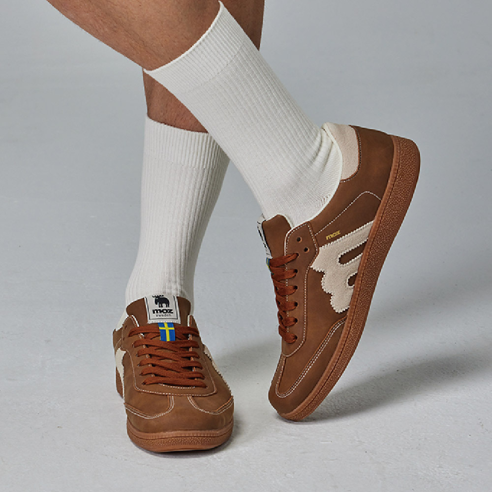 【熱銷】moz瑞典 駝鹿 經典再現 復古 德訓鞋 (焦糖)