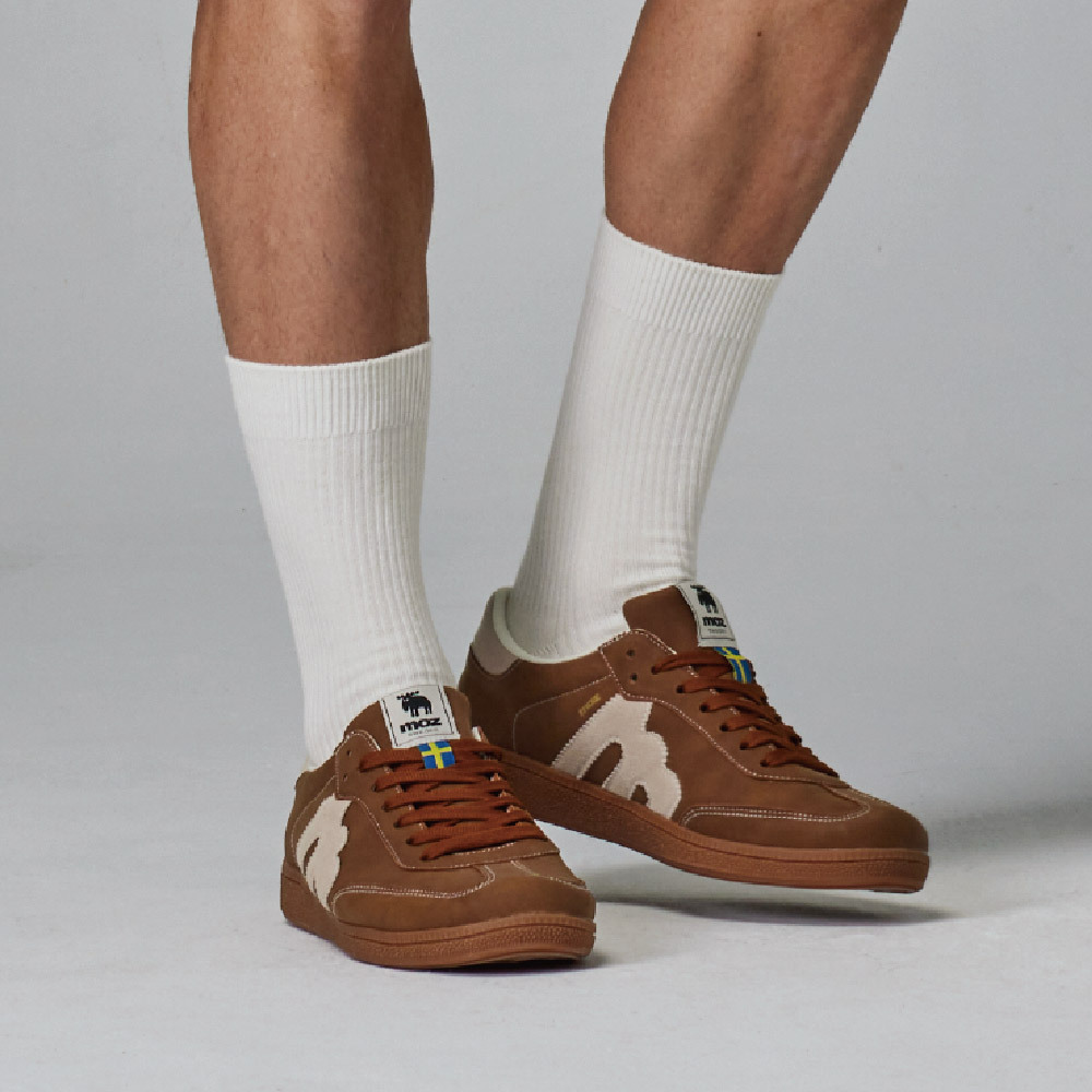 【熱銷】moz瑞典 駝鹿 經典再現 復古 德訓鞋 (焦糖)