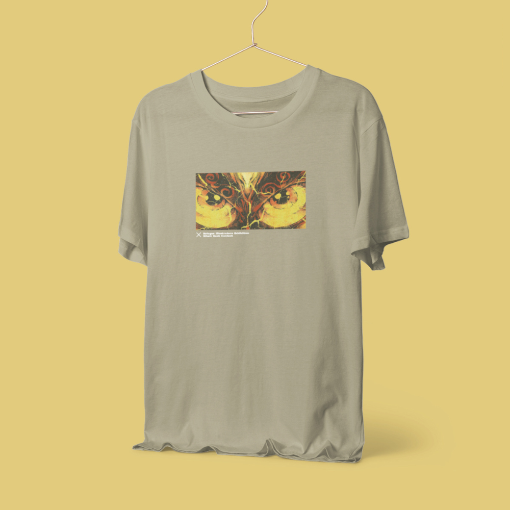 波隆那X無字繪本 T恤 ｜《山風中的勇氣 Dragon》卡其