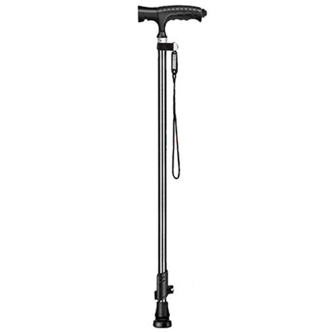 輕便可照明碳纖維拐杖(單腳)