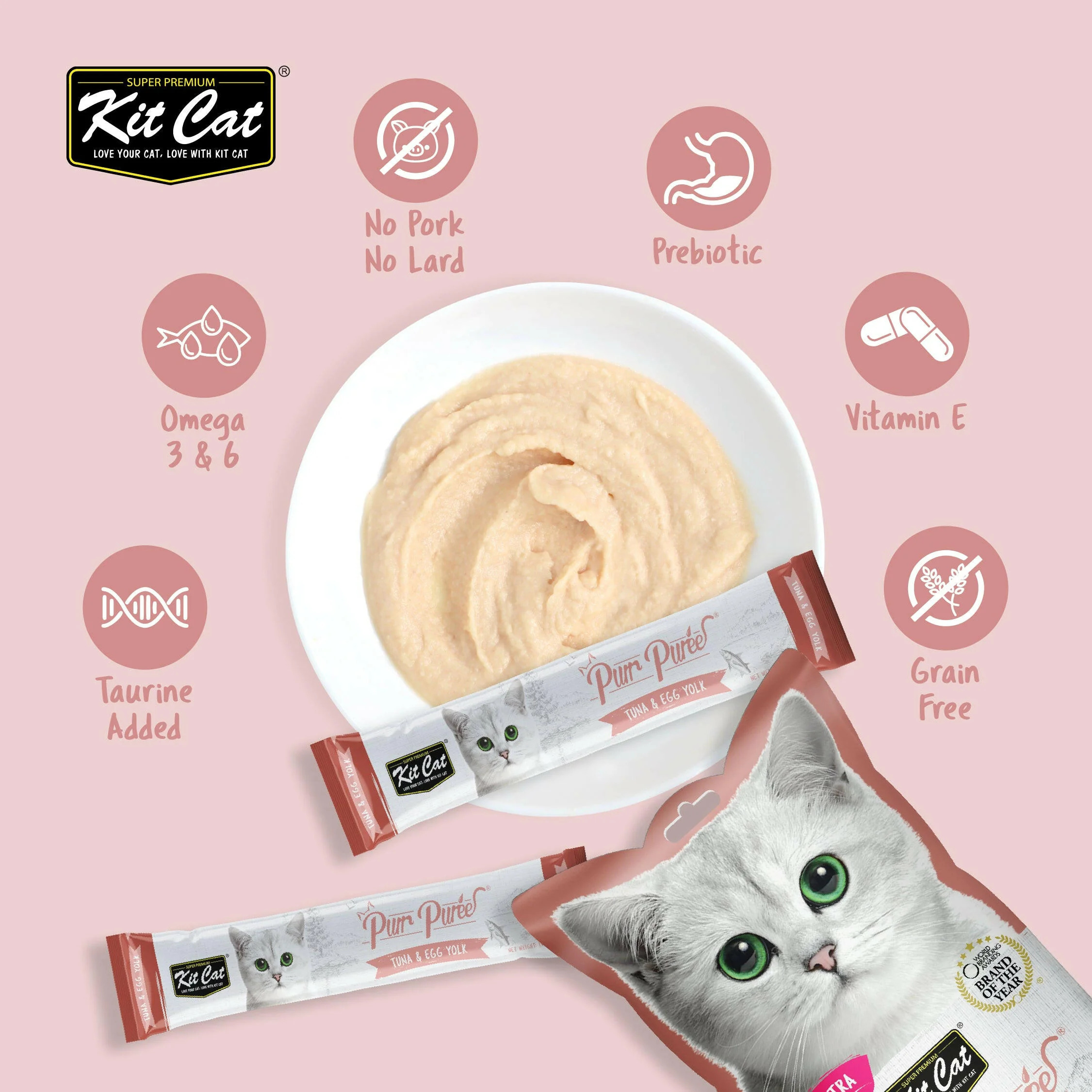 Kit Cat 養生肉醬 (吞拿魚+蛋黃) 15g x 5