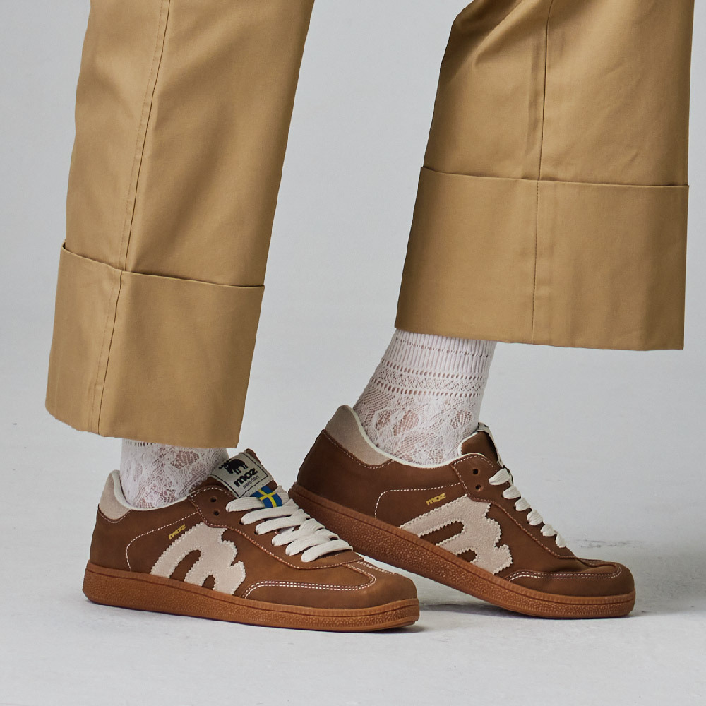 【熱銷】moz瑞典 駝鹿 經典再現 復古 德訓鞋 (焦糖)