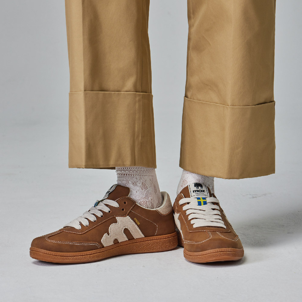 【熱銷】moz瑞典 駝鹿 經典再現 復古 德訓鞋 (焦糖)