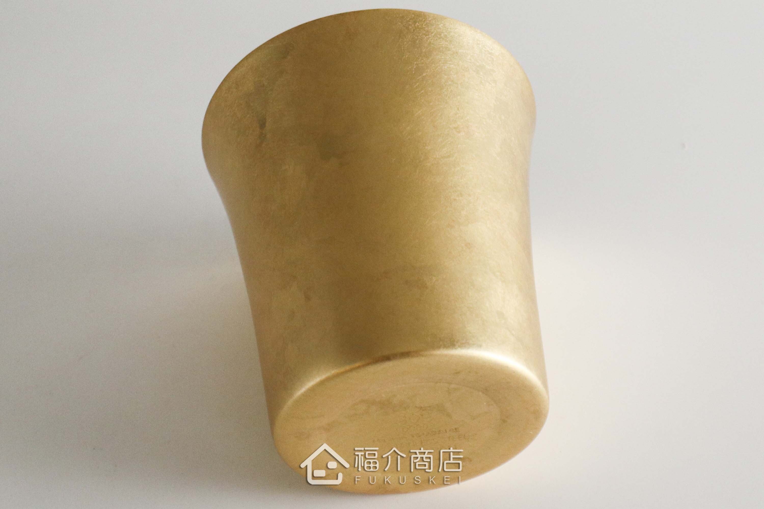 用於盛裝酒用的金箔造型不鏽鋼材質雙層保溫保冷酒杯