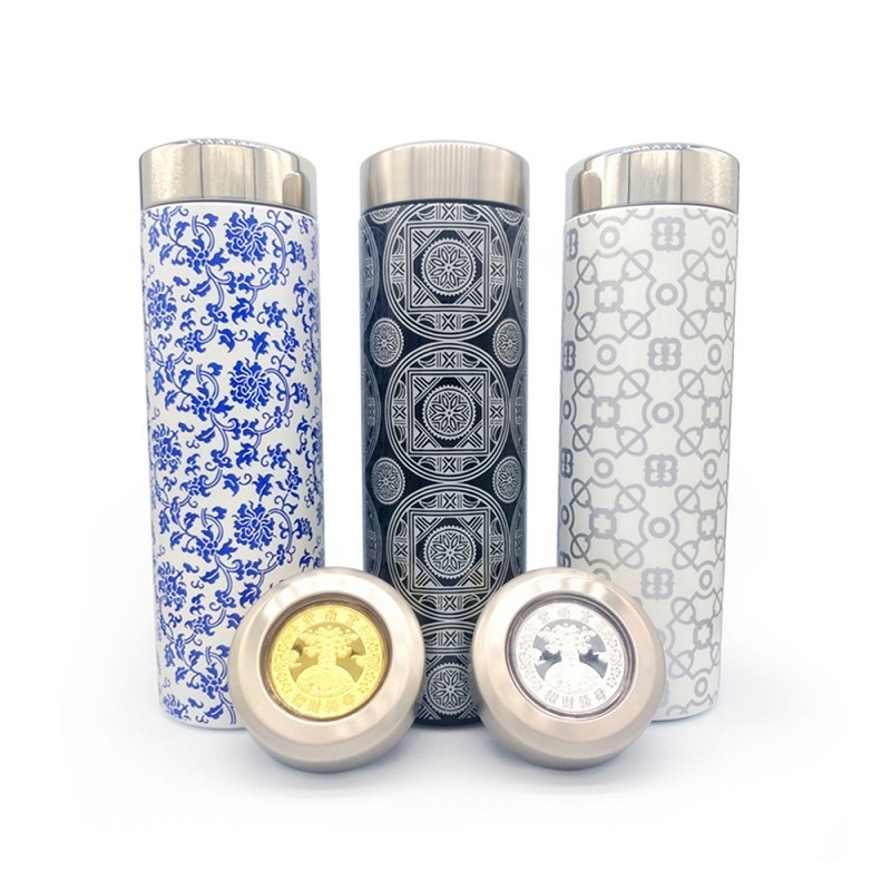 【竹山土地公】紫南宮錢母瓶蓋 波動能遠紅外線保溫瓶520ml (附精美盒子/手提袋，多色可選)