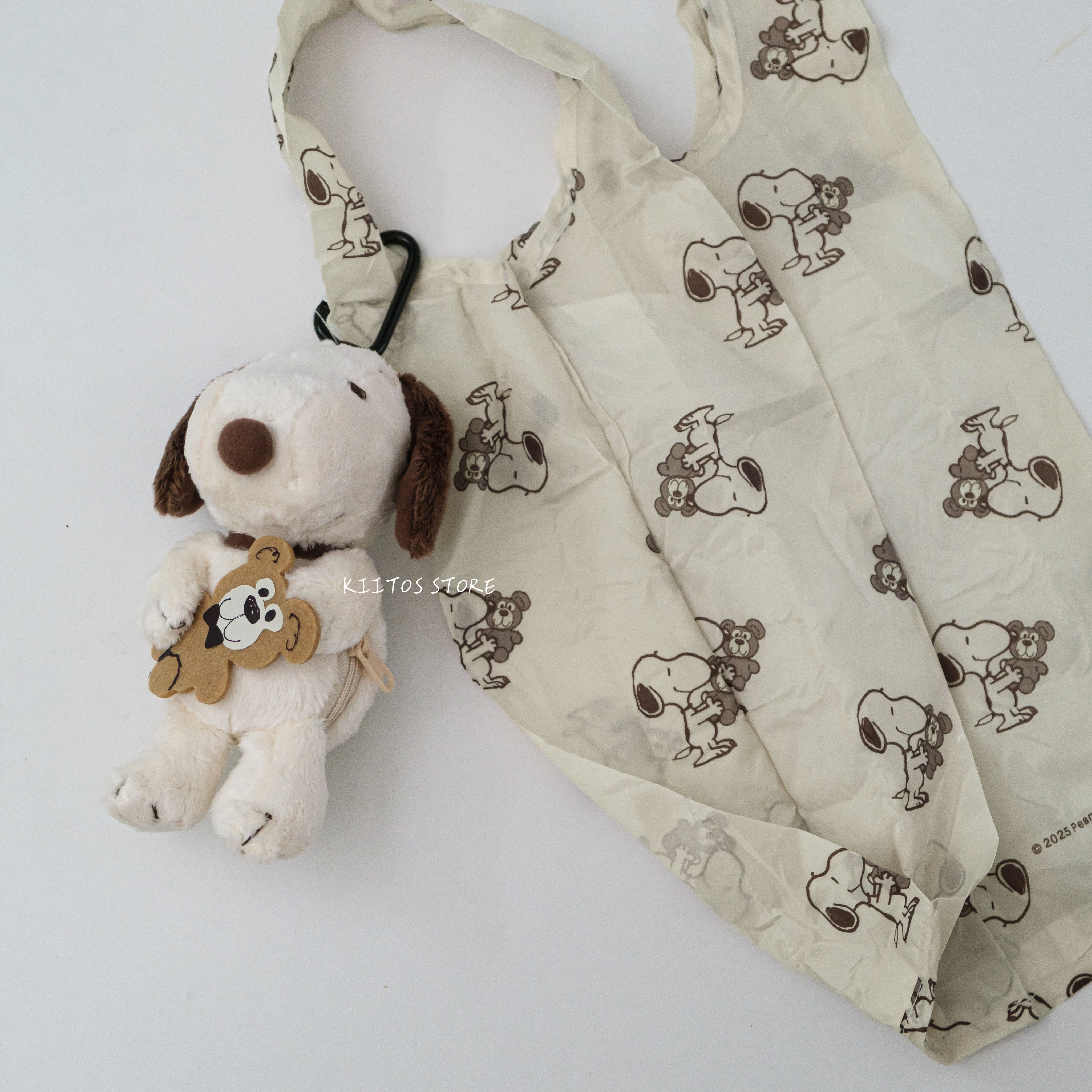 【現貨】日本限定 Peanuts SNOOPY 史奴比 泰迪熊 購物袋 娃娃 吊飾