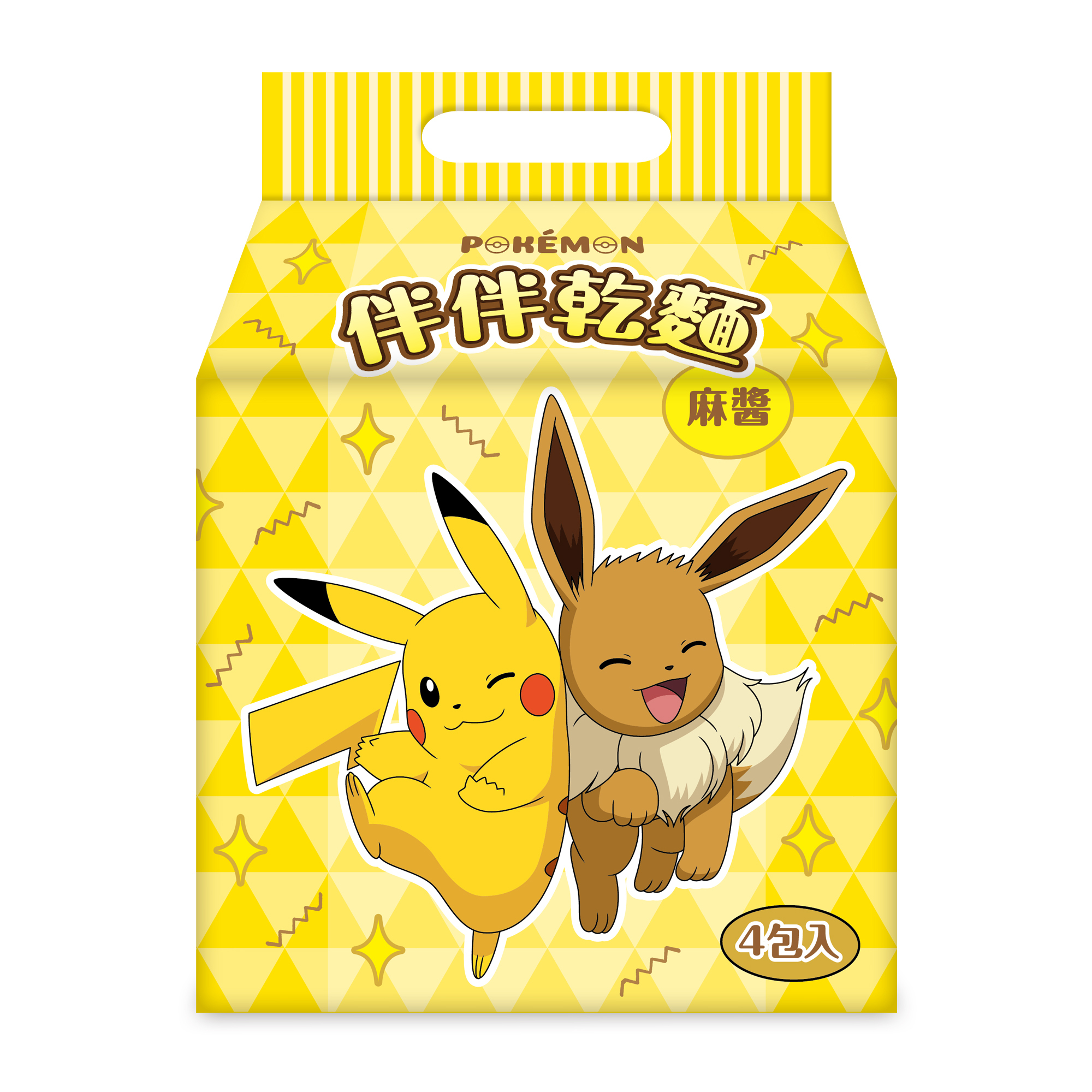 寶可夢-伴伴乾麵-香辣、麻醬 (4包/1組)