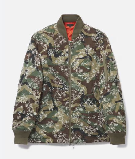 Clot Camouflage MA1 Bomber Jacket