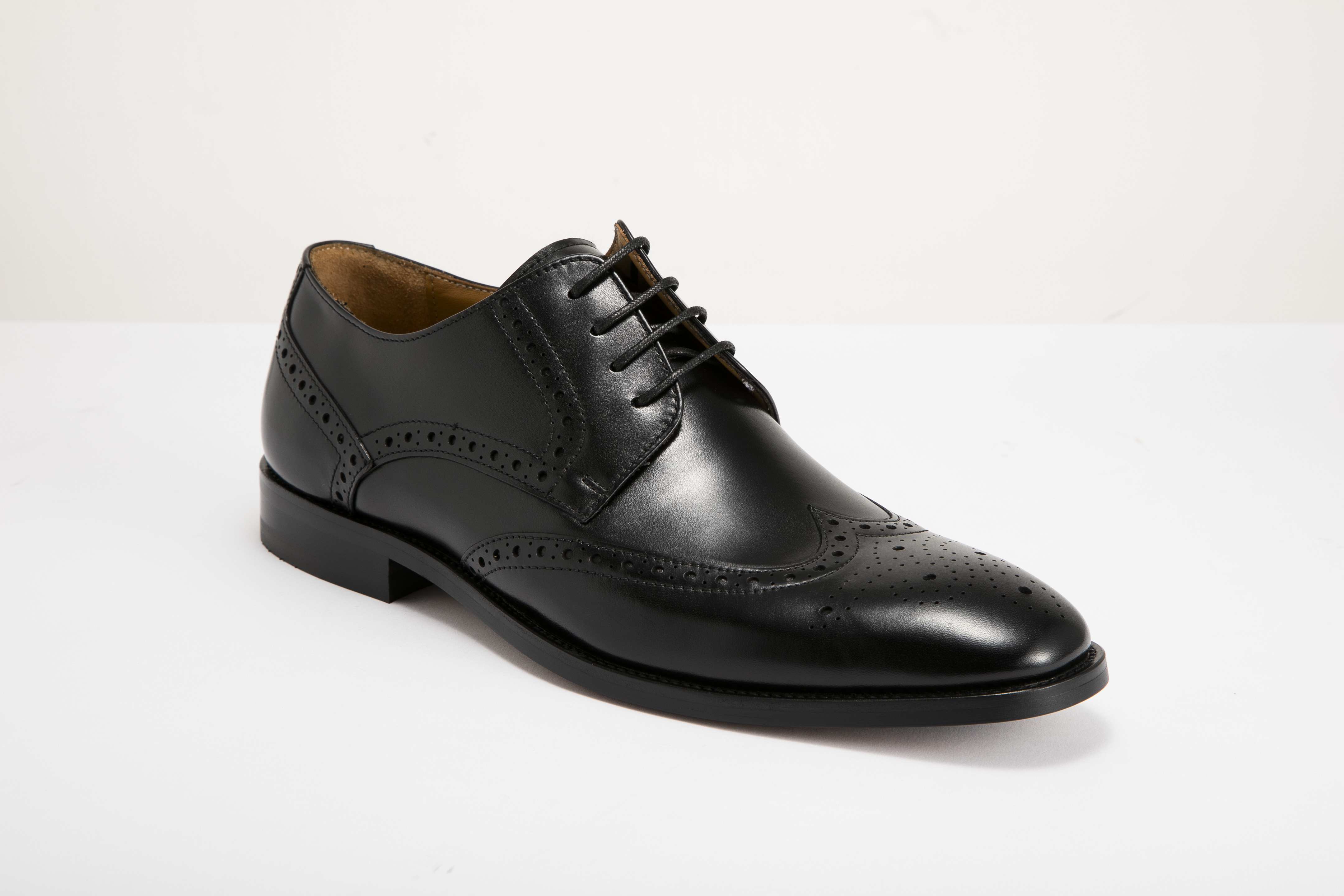 Florsheim - 男裝翼尖雕花正裝綁帶皮鞋 121553-001