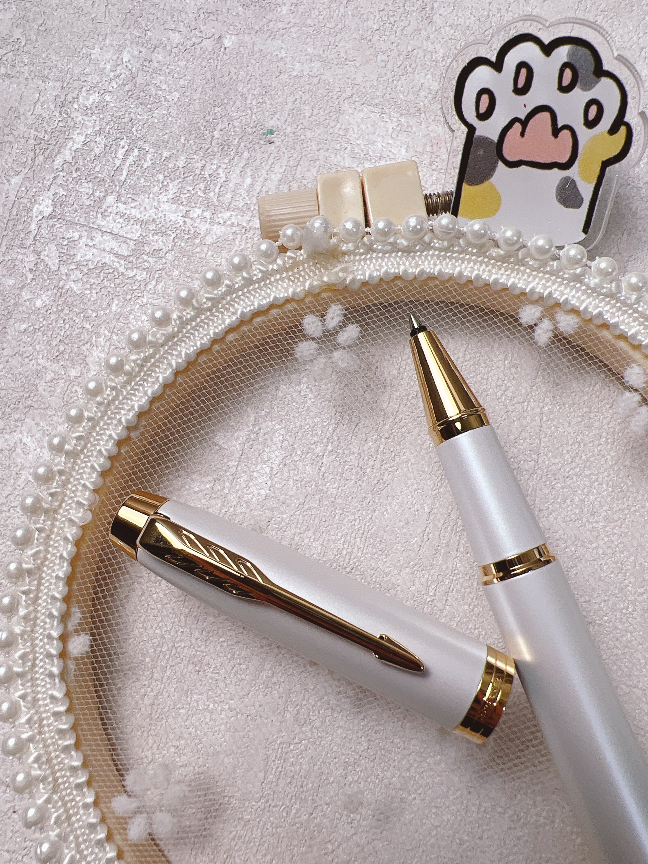 派克 PARKER｜ 新IM經典系列 鋼珠筆（珍珠白）