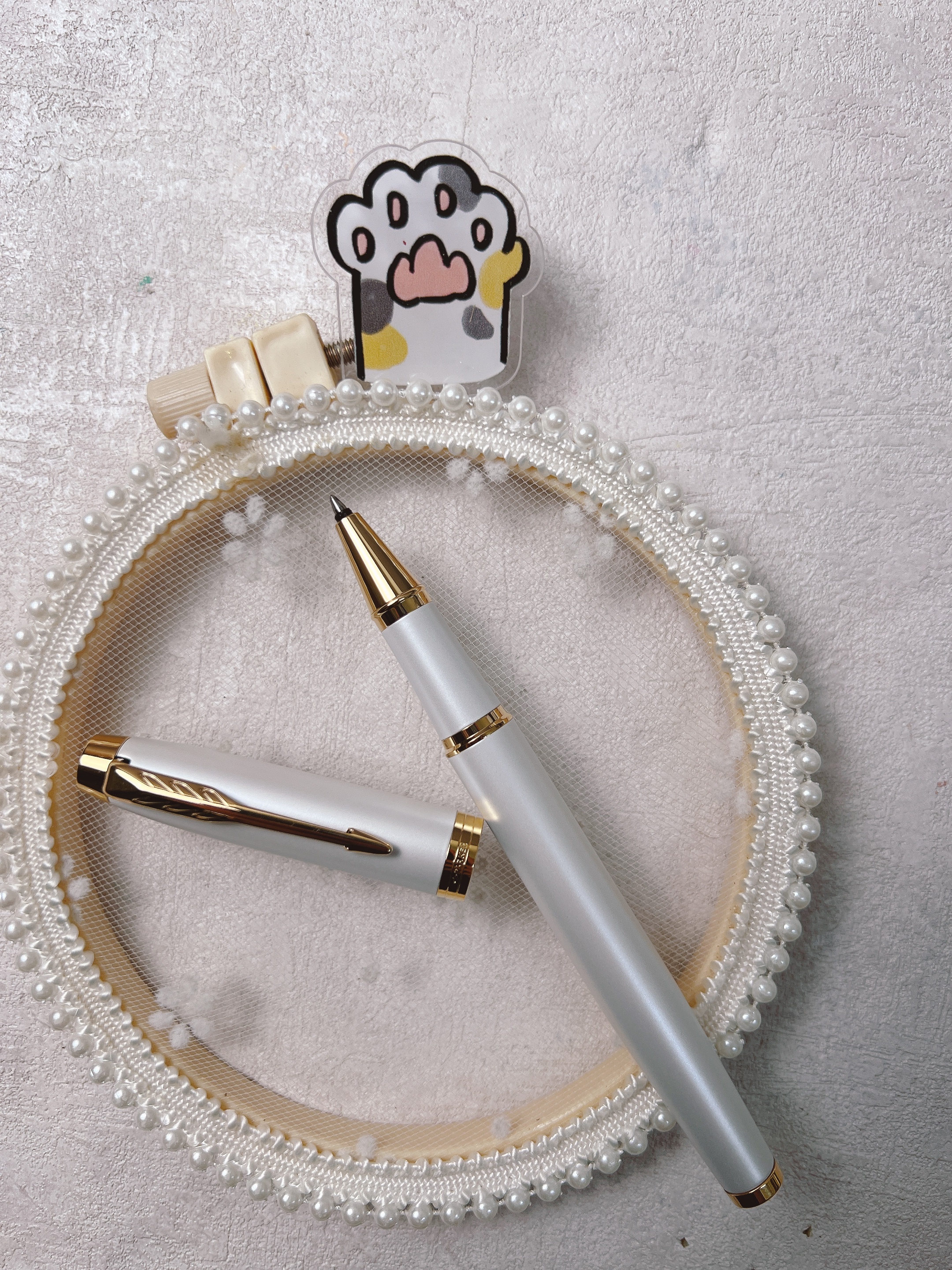 派克 PARKER｜ 新IM經典系列 鋼珠筆（珍珠白）