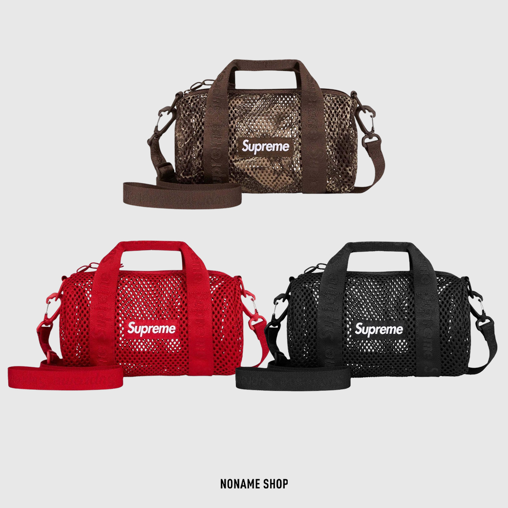 SUPREME SS25 WEEK 8 MESH MINI DUFFLE BAG 網眼 洞洞 手提包 肩背包 小包 三色