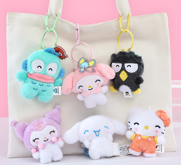 正版三麗鷗好朋友鈴鐺開心吊飾