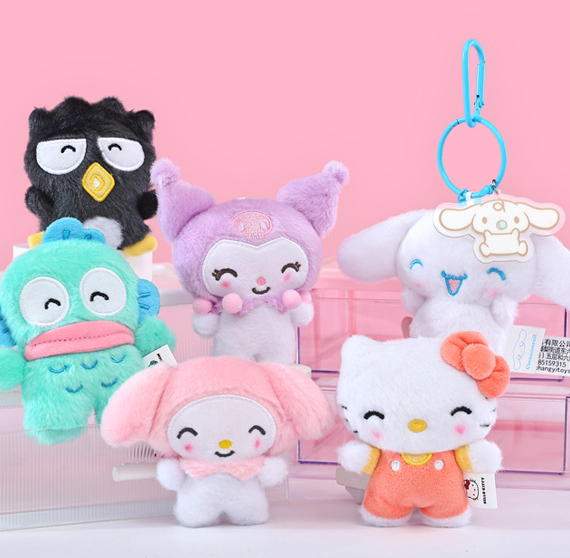 正版三麗鷗好朋友鈴鐺開心吊飾