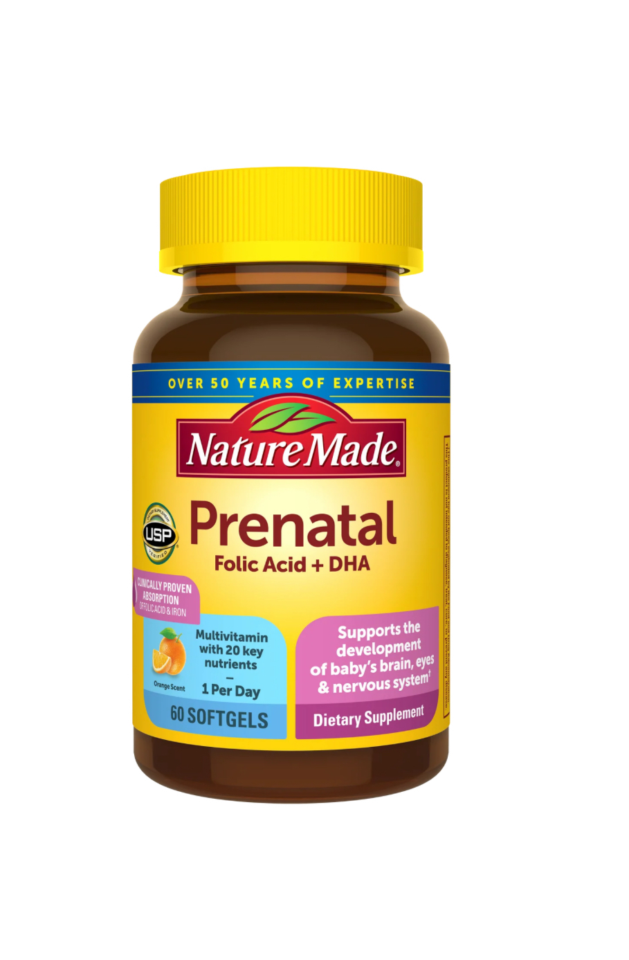 [S] 580664 NATURE MADE PRENATAL FOLIC ACID + DHA, 150 SOFTGELS, 31604027506 (SZZ646)