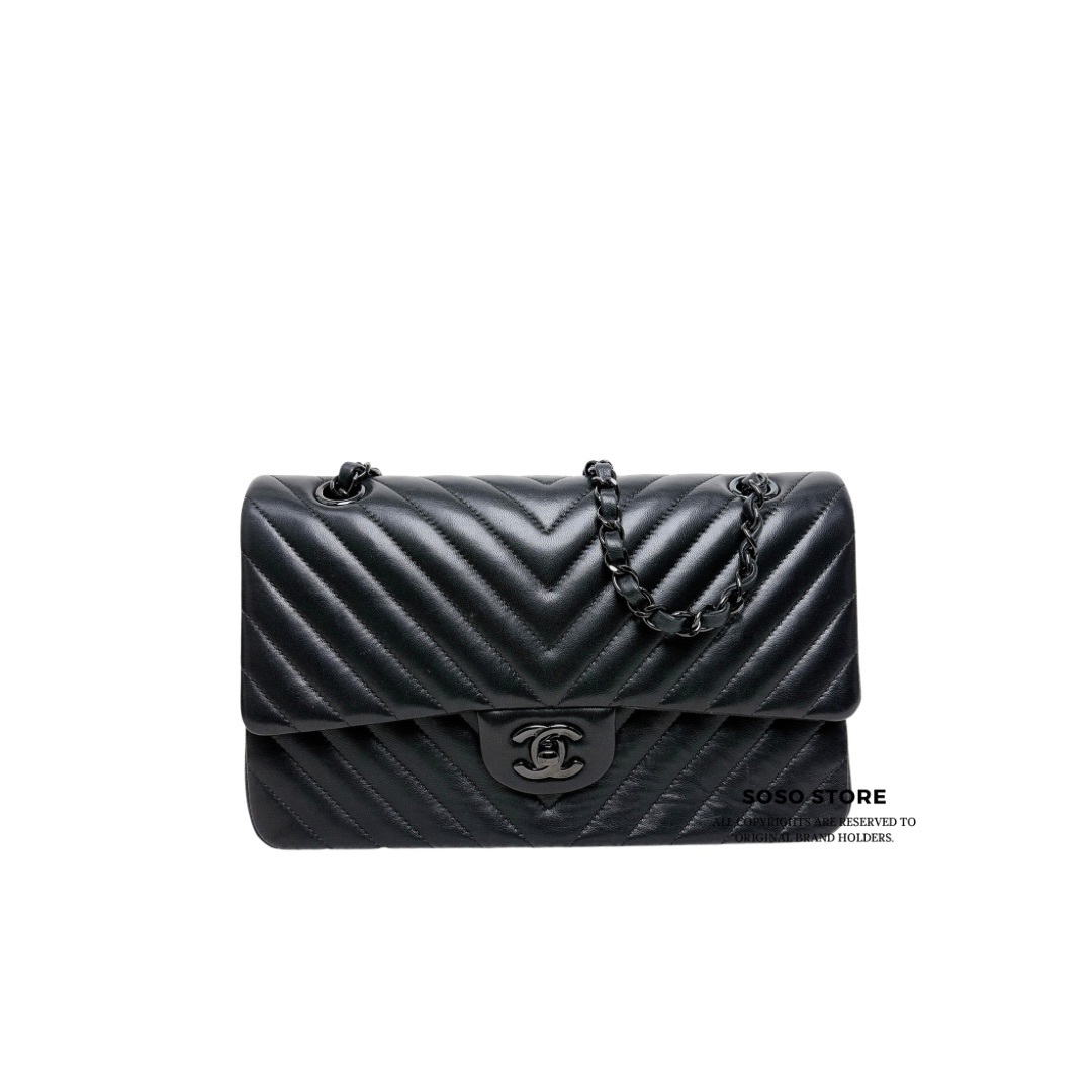 Chanel Classic Flap So Black - Black / Bhw