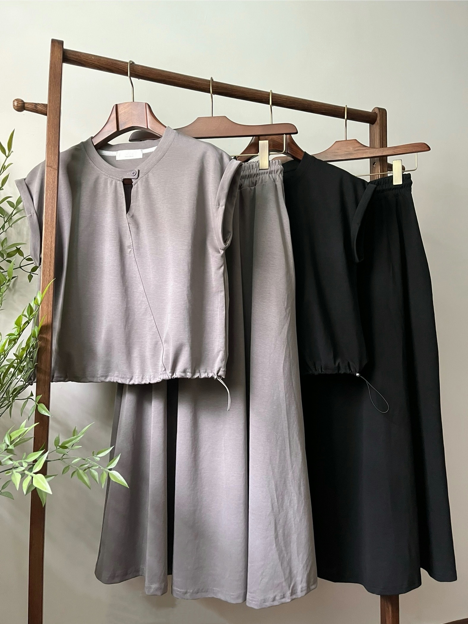 🌿滑棉 Tee + 裙 套裝