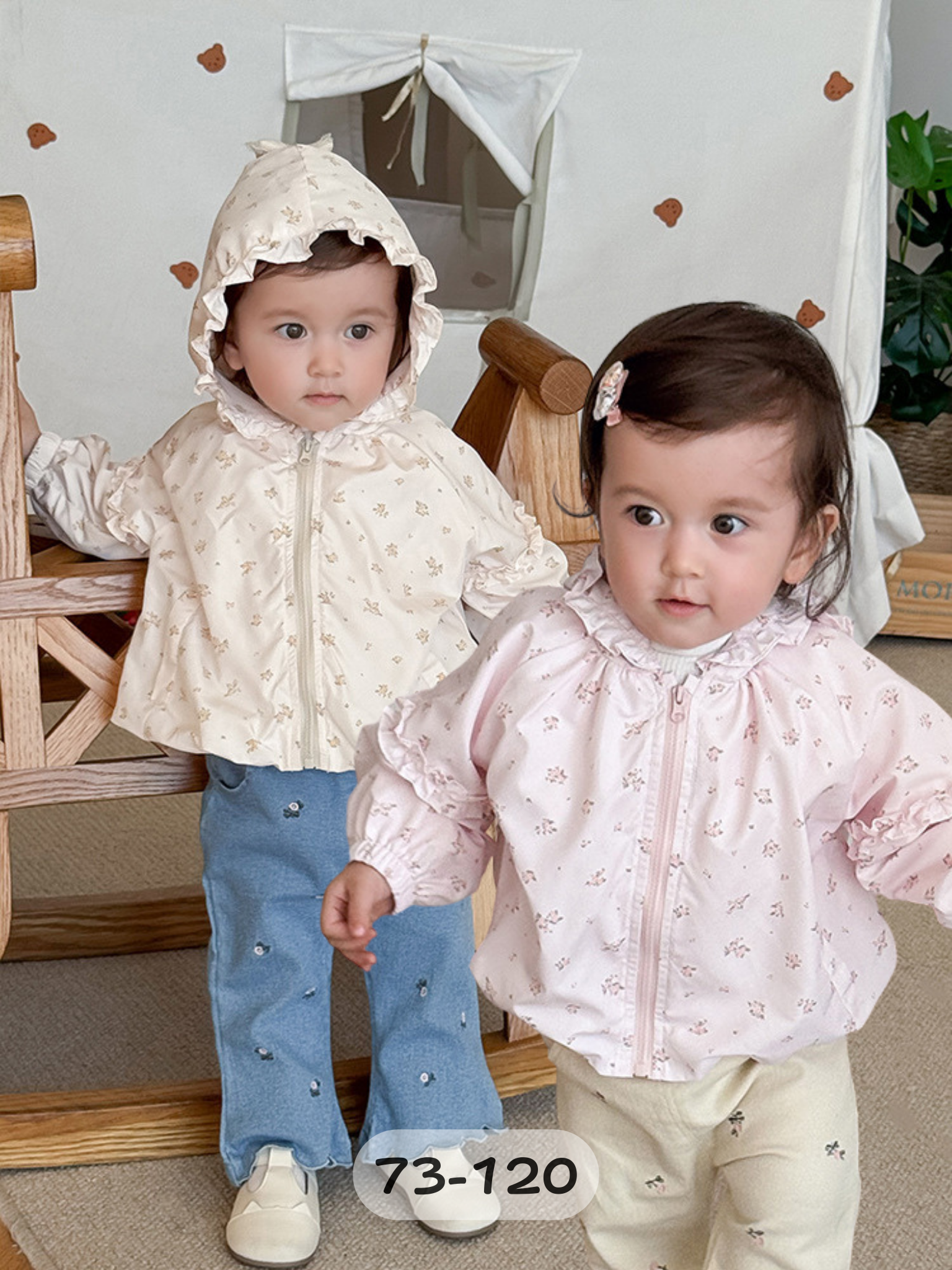 小花雨朵朵 連帽外套
