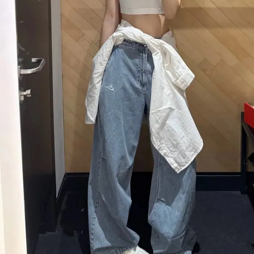 Nike SPORTSWEAR 闊腿褲 彎刀褲 丹寧 牛仔褲 長褲 女款 男生可穿 IF0625-440