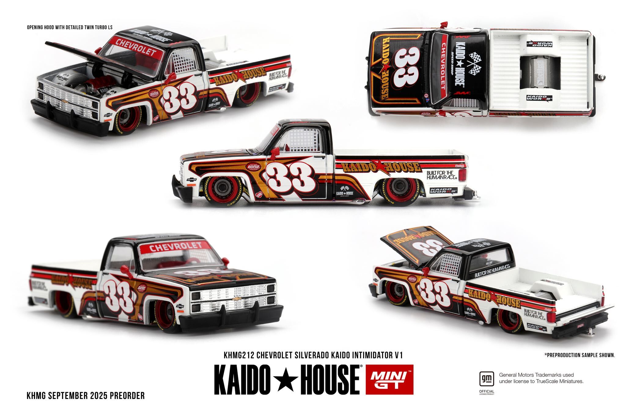 【預訂】Mini GT x Kaido House Chevrolet Silverado KAIDO Intimidator V1