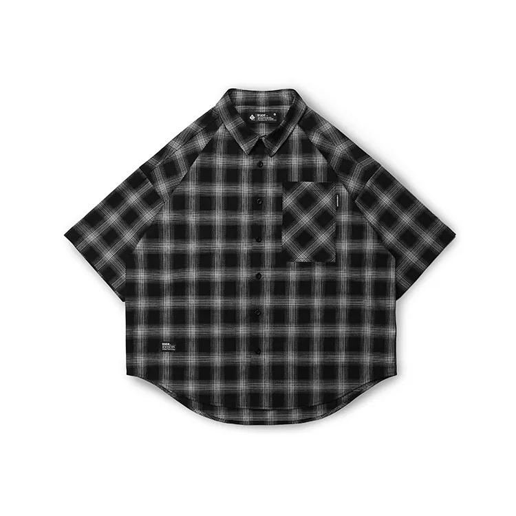 B-SIDE BOXY CHECKED SHIRT