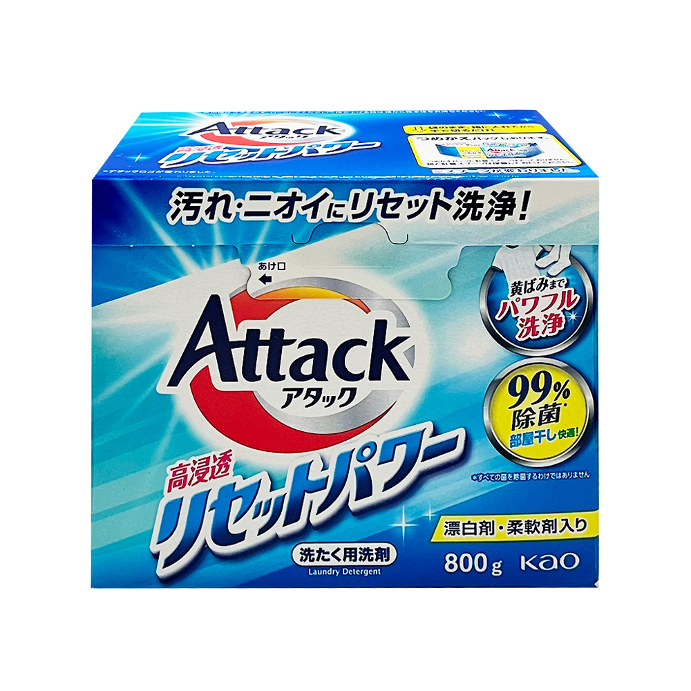 日本Kao Attack高浸透酵素洗衣粉800g#2436