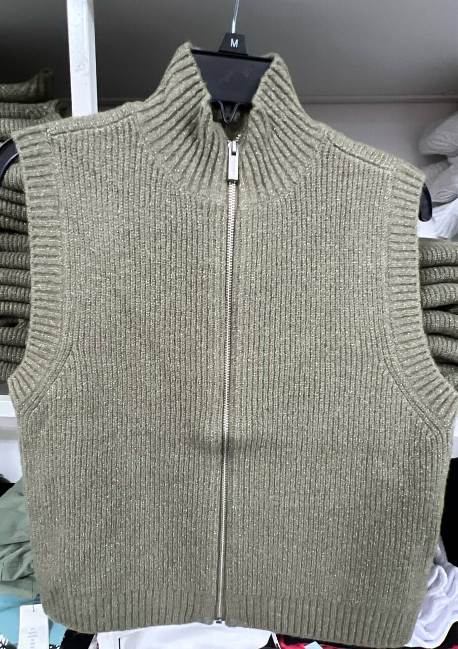 [S] DKNY LT FATIGUE NECK ZIP FRONT VEST, DJ4R0444-FH3 FINAL SALE (SD1527)