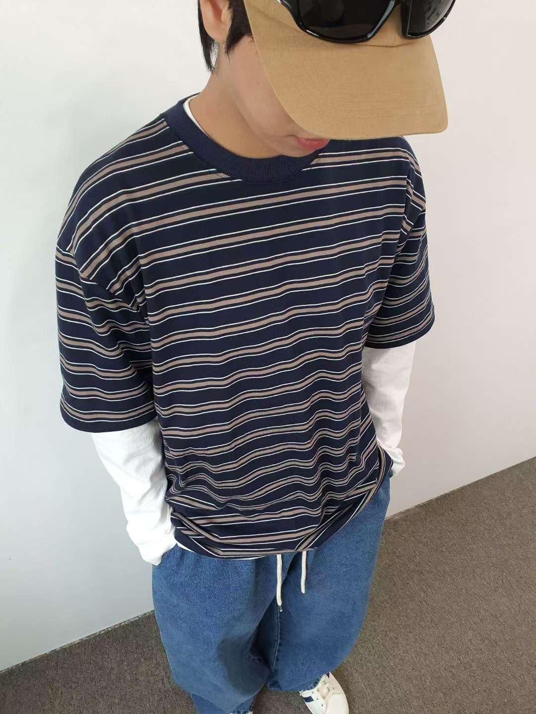 橫間短袖Tee F&c-092T