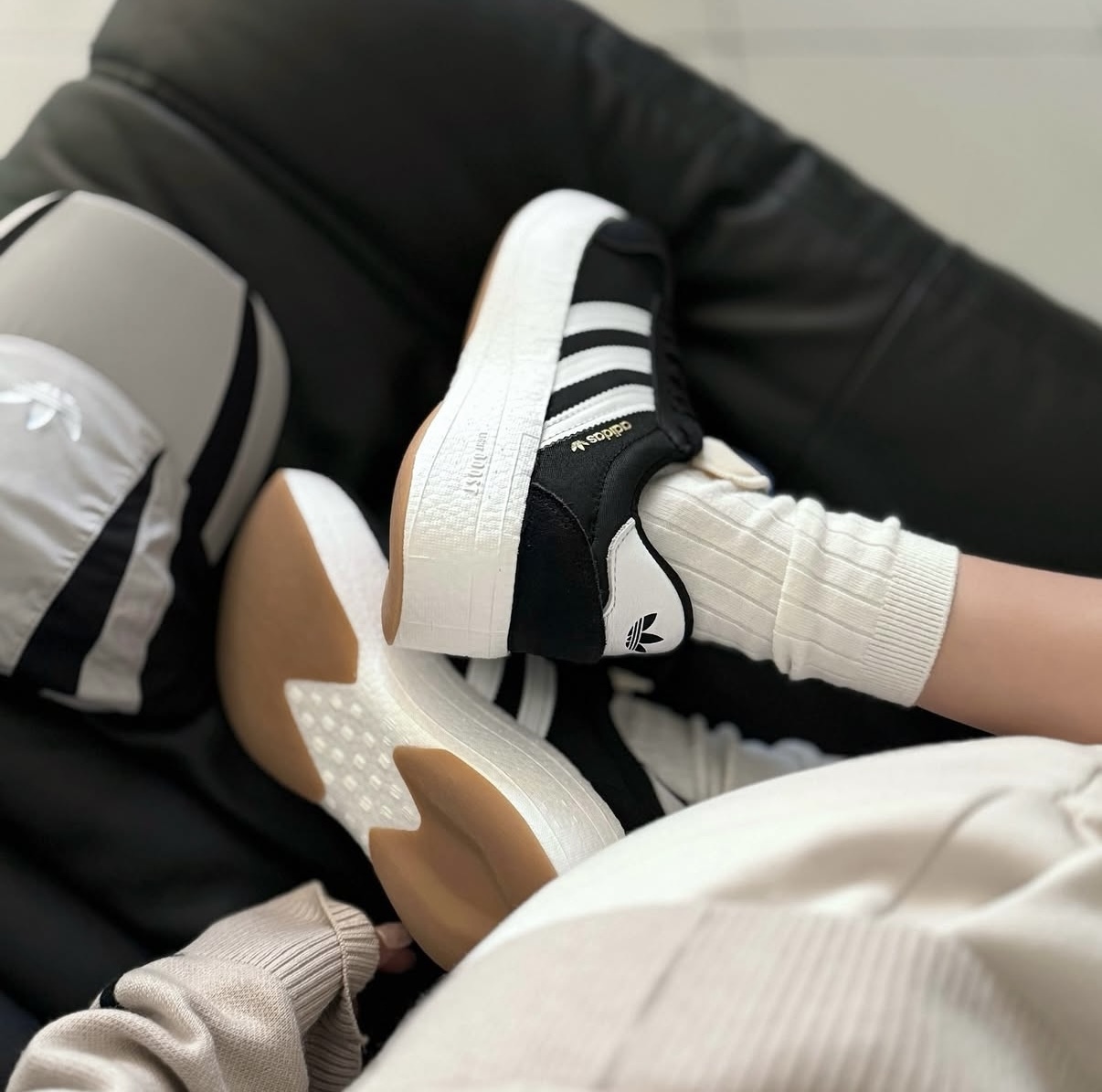 Adidas Originals City RNR 黑白色 黑色 厚底 復古 慢跑鞋 老爹鞋 T頭鞋 JI0836/預購