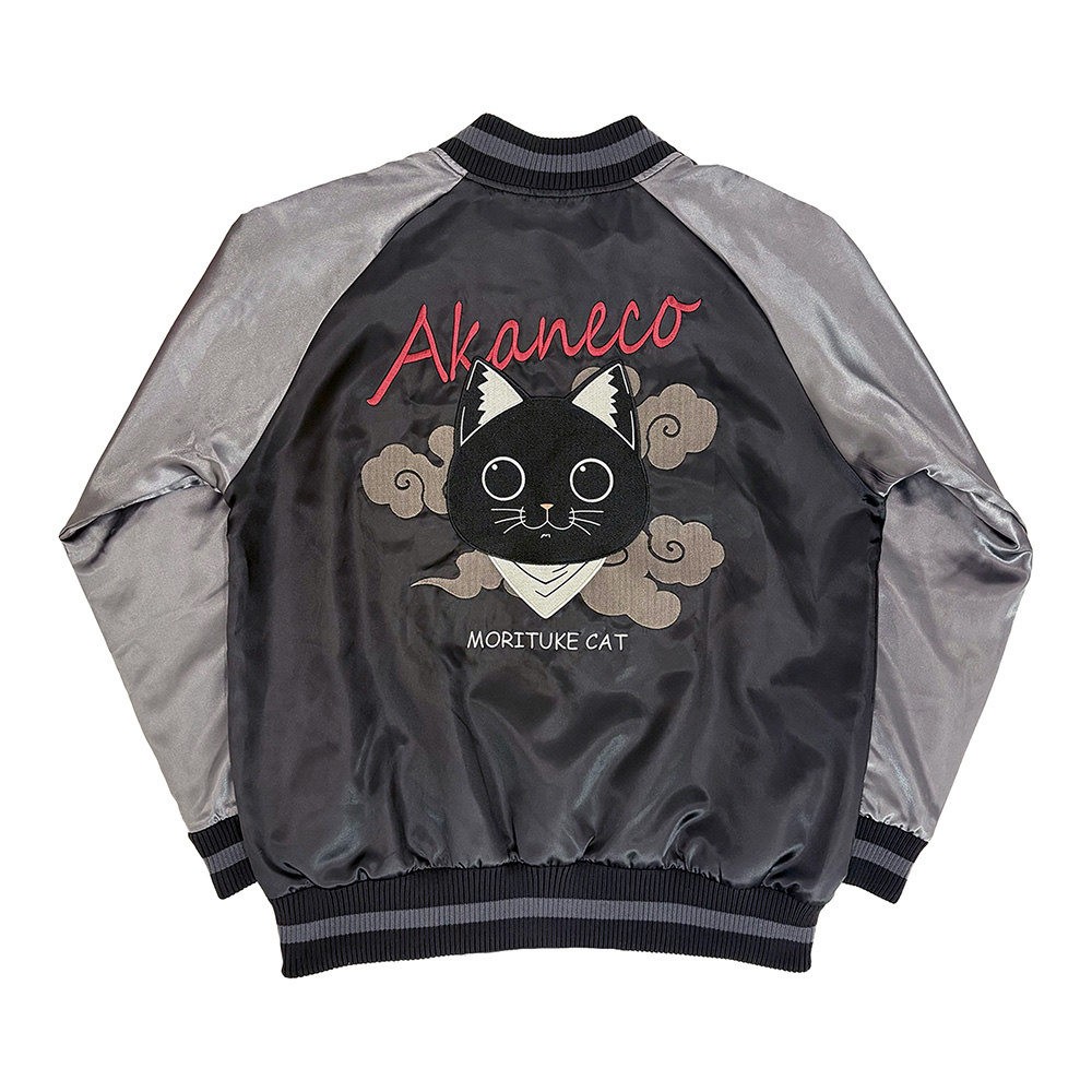 Cospa 0922 サブ 刺繍スカジャン [TVアニメ『ラーメン赤猫』] BLACK