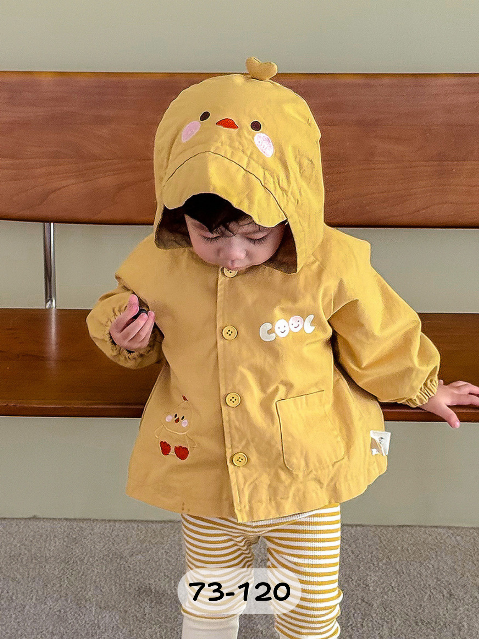 黃色COOL雞 連帽外套