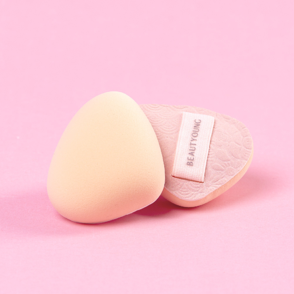 妝漾 霧光雕紋手指粉撲(3入組)