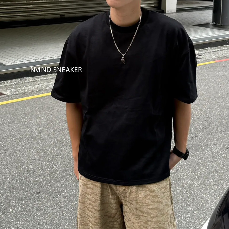 <勤美熱賣款🔥> 基本款最愛 厚磅圓領boxy短踢