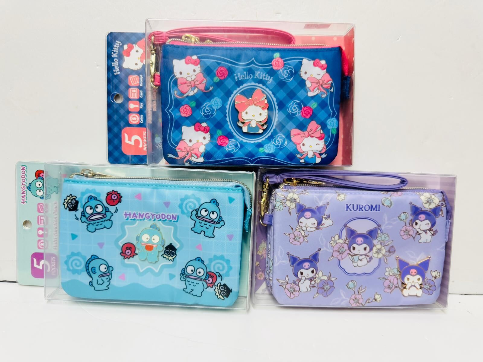 水怪 KUROMI HELLO KITTY 雙層拉鍊袋