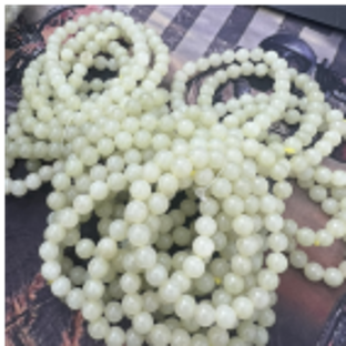 0901ht19-和田玉-黃口8m手串/件（A19）