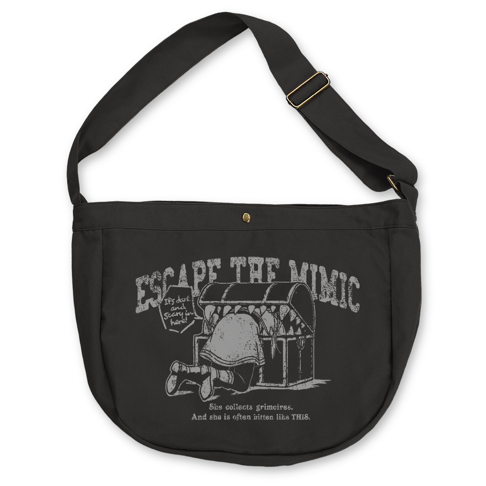 Cospa 0922 ミミックに食べられるフリーレン ニュースペーパーバッグ [葬送のフリーレン] BLACK