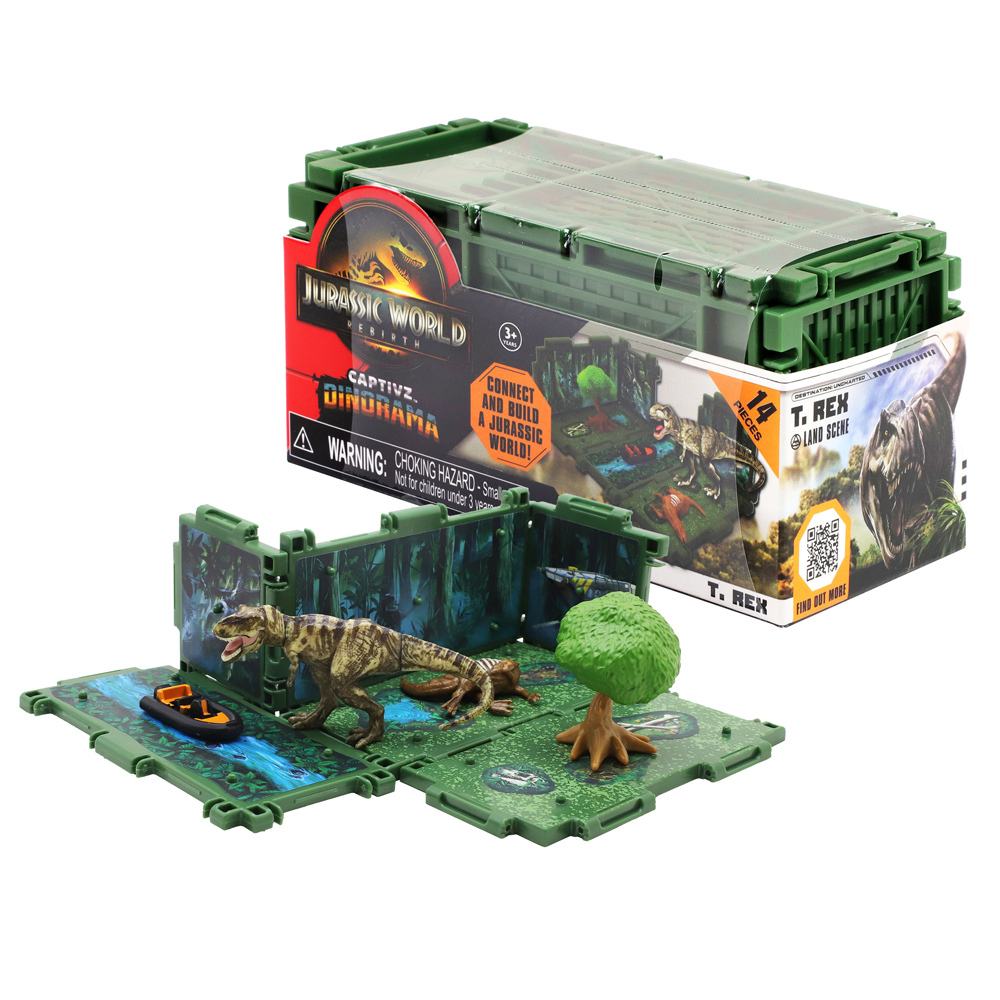 侏儸紀世界: 重生 迷你場景 一組3入