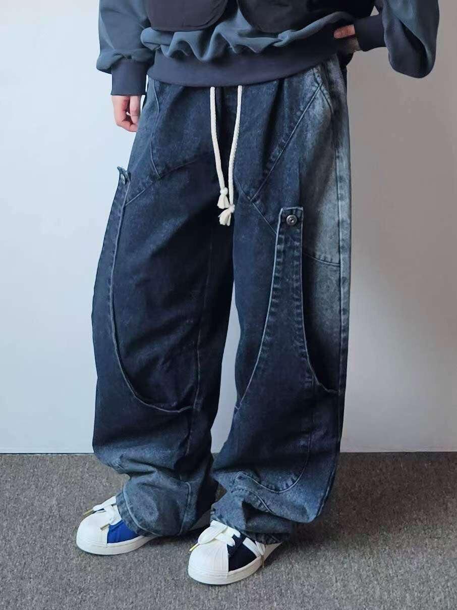 洗水鬆身牛仔褲 F&c-097P