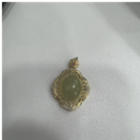 0901ht28-和田玉-銀鑲黃口蛋面/個（A28）