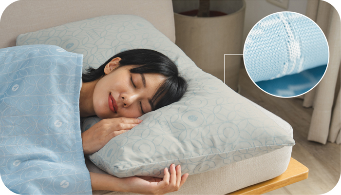 枕頭套雙面針織提花示意圖