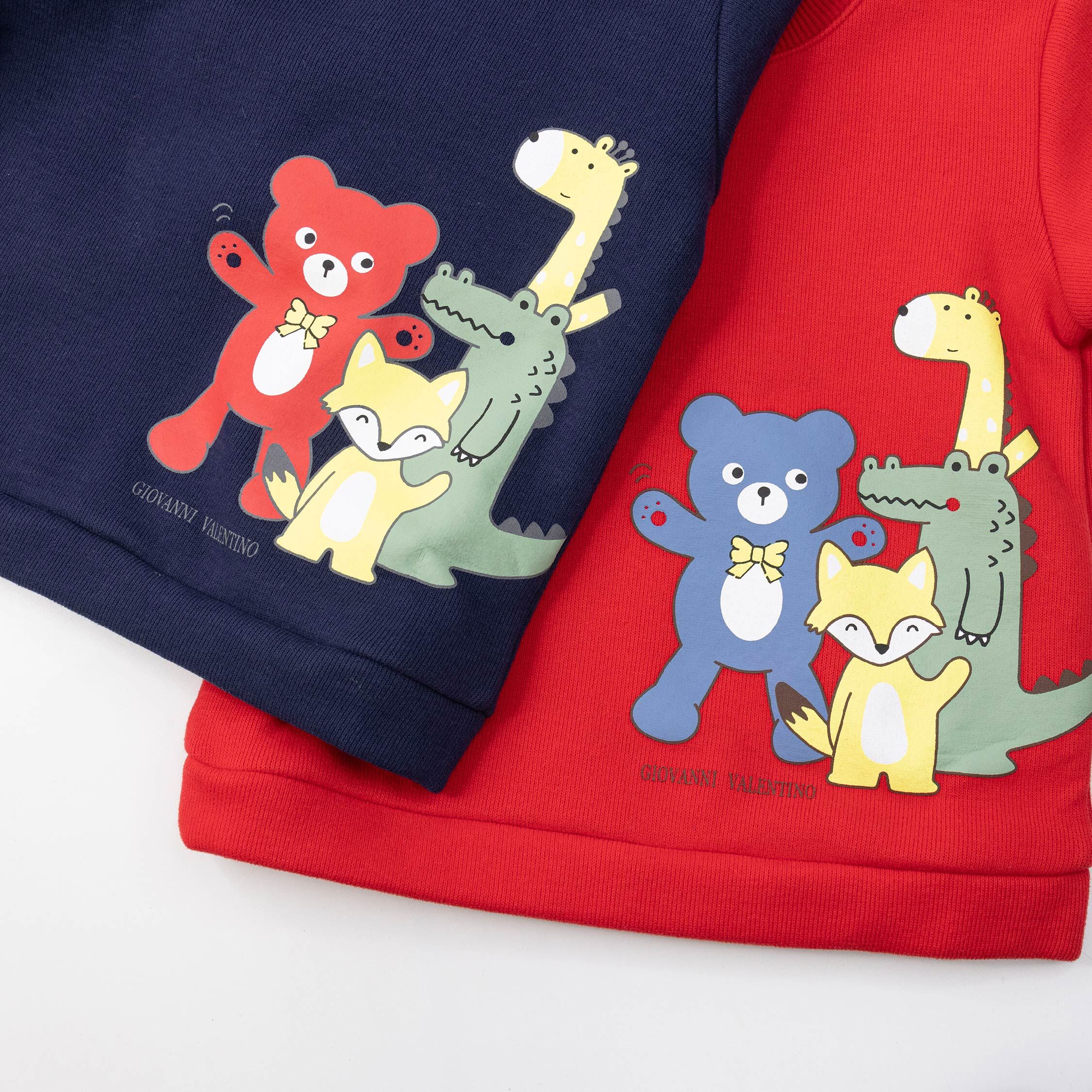 范侖鐵諾【32542】森林動物好朋友刷毛上衣＊二色