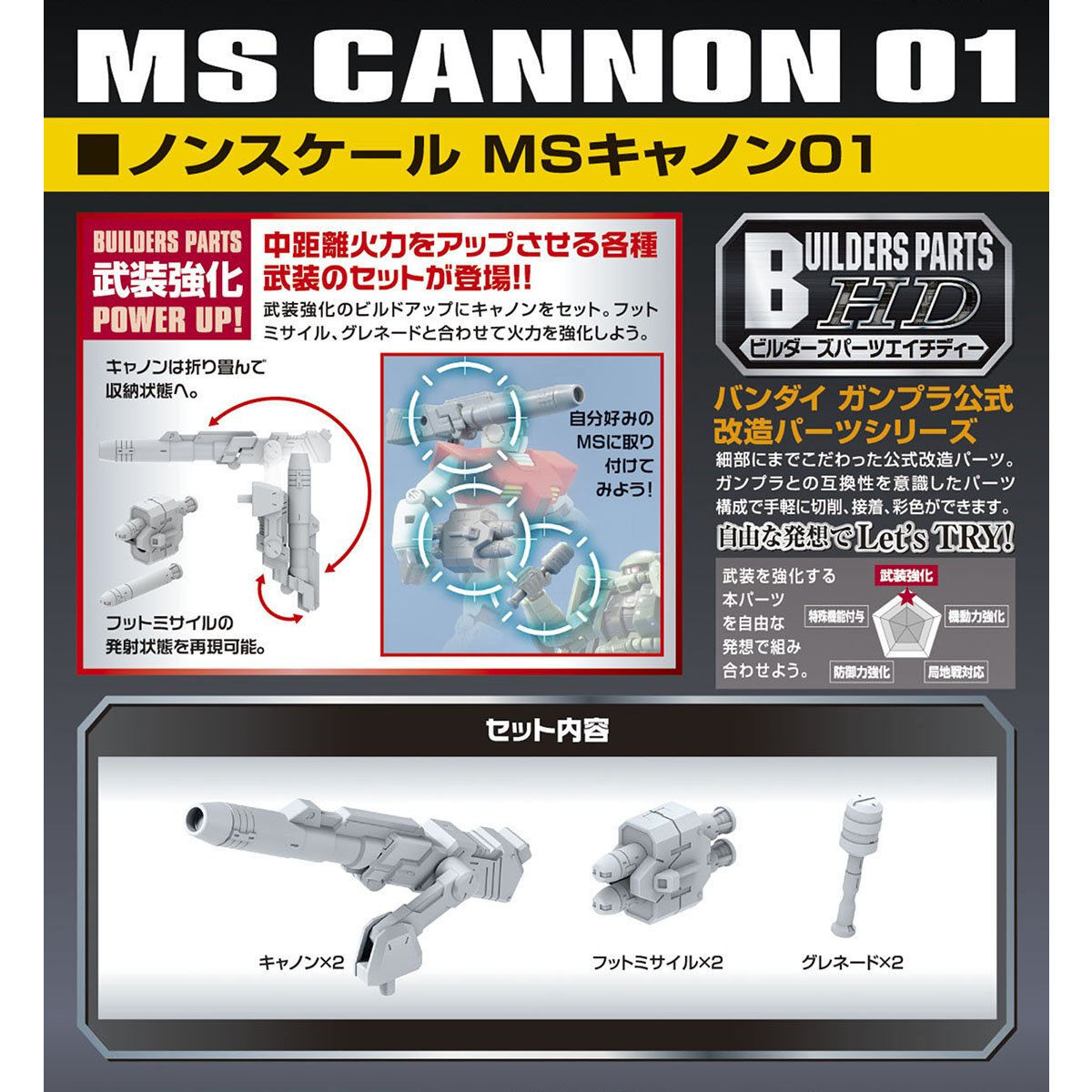 [Builders Parts] HD MS CANNON 01